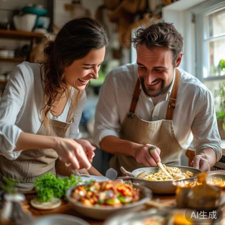 夫妻甜蜜烹饪回忆