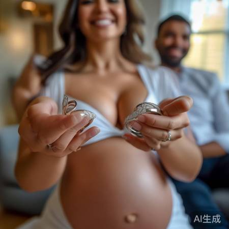 准妈妈孕照美，李茂微博晒婚戒