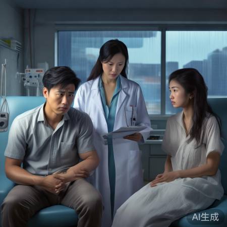 男方染色体异常,婚后不孕。