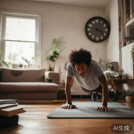 “居家轻松运动，气血畅通”