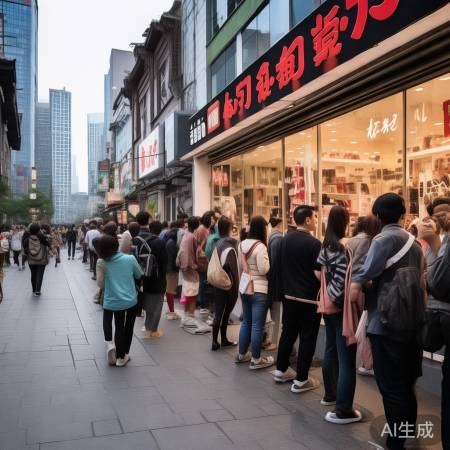 上海商圈人潮汹涌