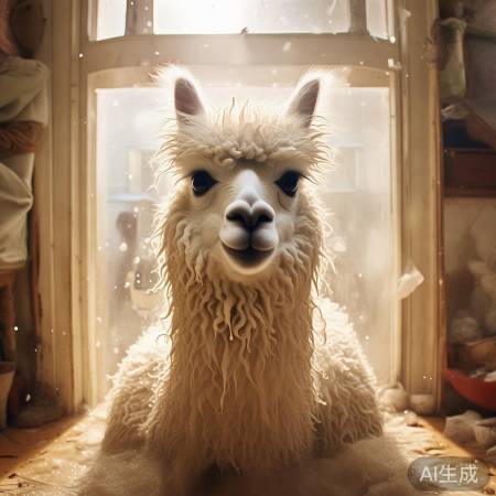 小羊驼洗澡后不吹干出门，忽视安