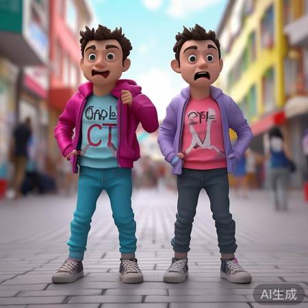 双胞胎网红Ctrl C和Ctr