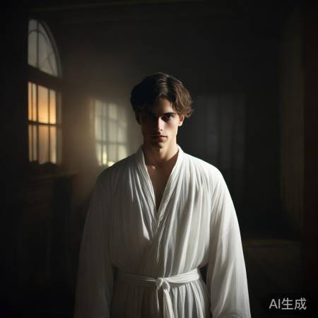 李清风白衣出场，神秘深邃。