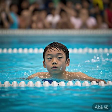 潘展乐泳池稳定晋级