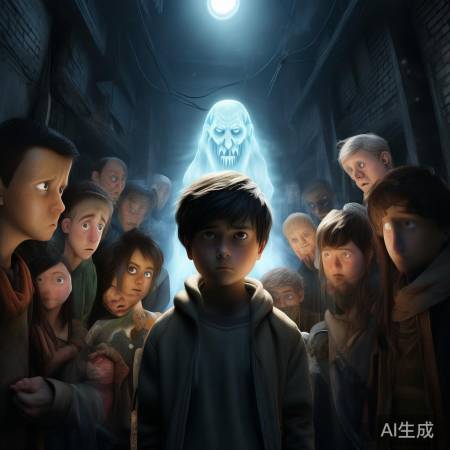 动漫鬼魅形象，恐惧又同情