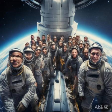 航天员辛勤努力，成功发射！