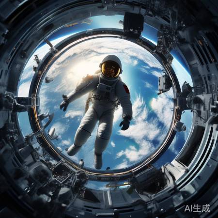 航天员太空实验收集数据