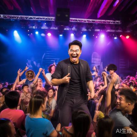 陈赫喜剧团队助阵演唱会，活力四