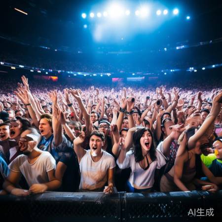 歌迷狂热，点燃场馆
