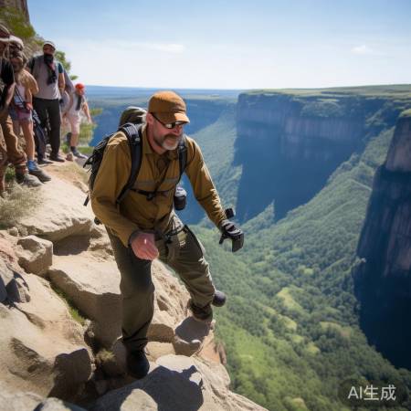 老张峭壁拍照摔落
