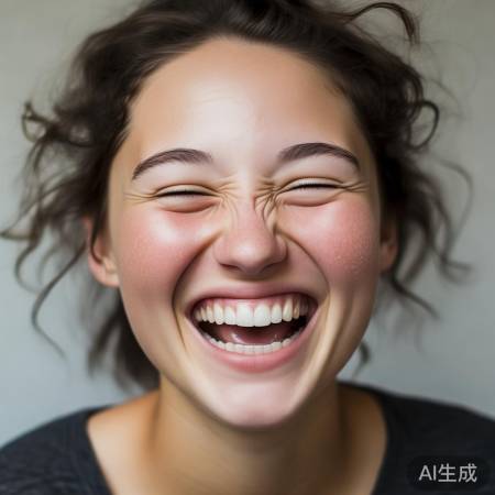 “笑容形成独特酒窝”