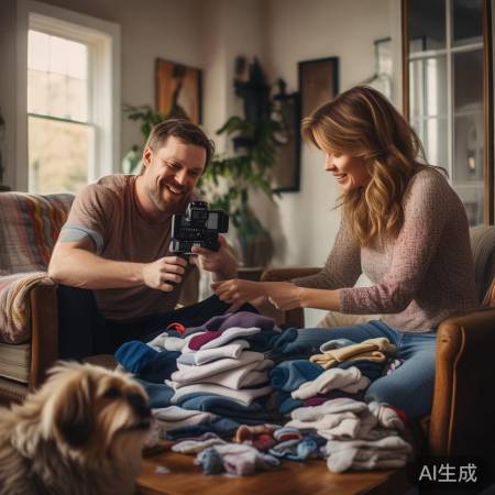 老婆叠袜子神技！