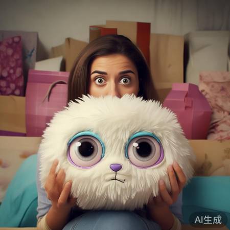 网购达人爱玩偶，收货发现眼有问