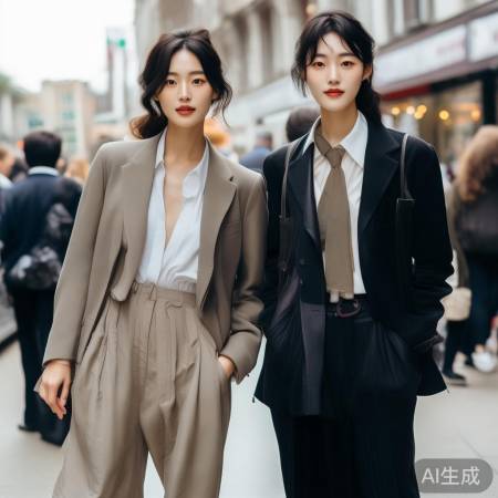 杨幂钟楚曦时尚穿搭