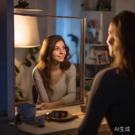 女孩学会欣赏自我，生活变美好