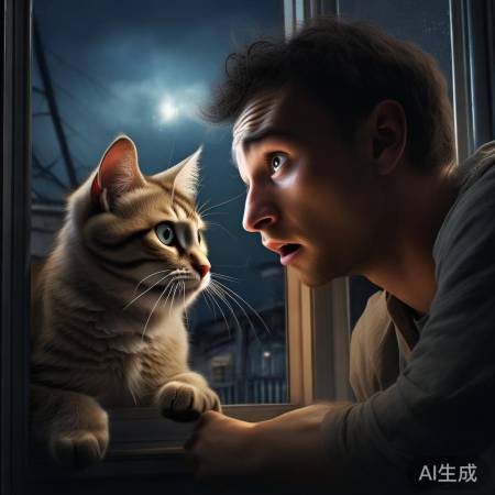 小王救猫咪出门