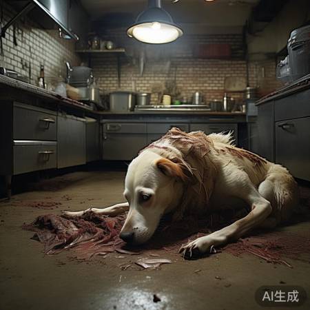 狗子餐馆惨遭扒皮