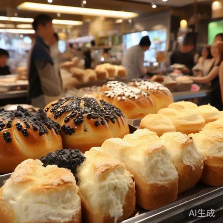 蜜雪冰城新口味面包，自然美味