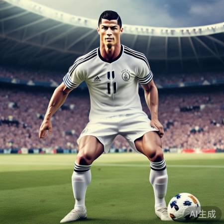 C罗早年今昔对比照引热议