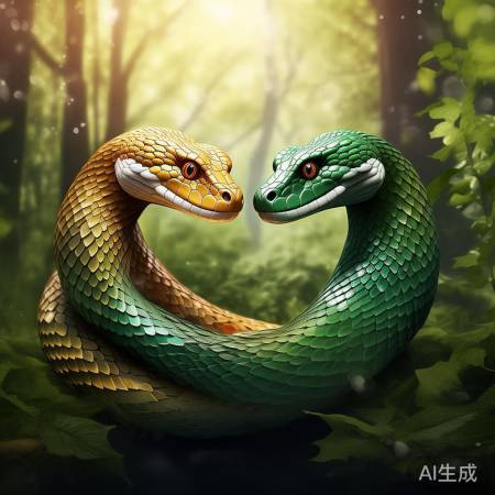 蛇类爱情,世界多彩