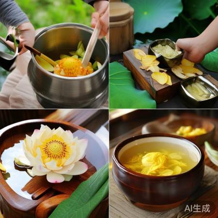 金莲花养生茶汤泡澡