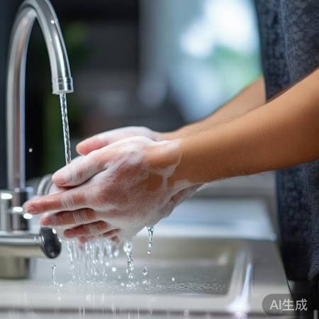 勤洗手,防病毒传播