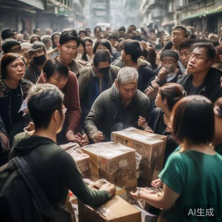 香港市民哀悼火灾，爱心感动团结