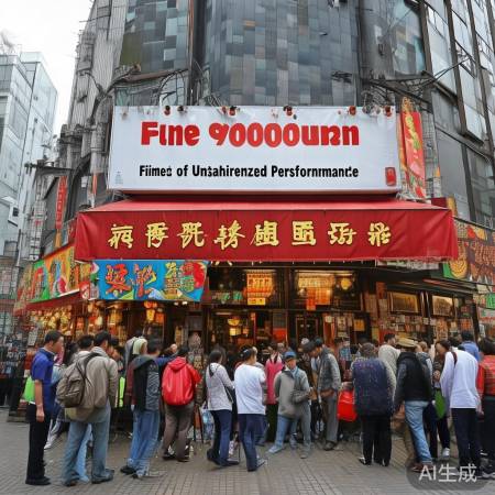 烧烤店违规演出被罚9万