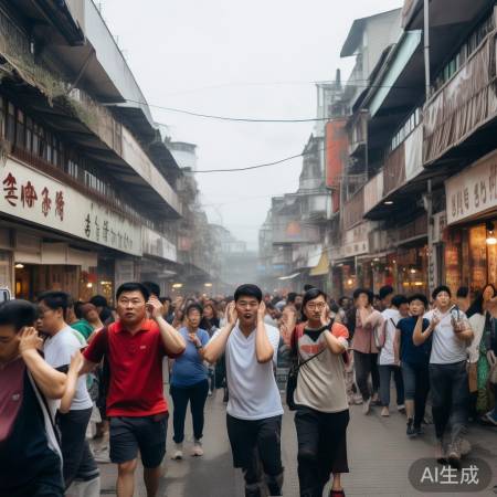 威海地震，城市紧张