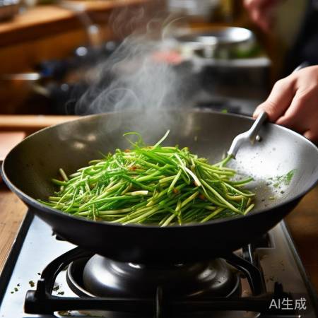 炒豆芽热量高，控油很重要