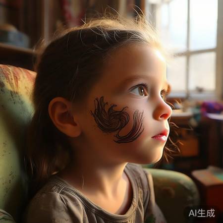 李兰迪特殊胎记，独特印记