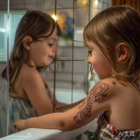 李兰迪的独特胎记