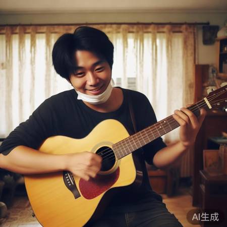 汪苏泷居家弹吉他唱歌