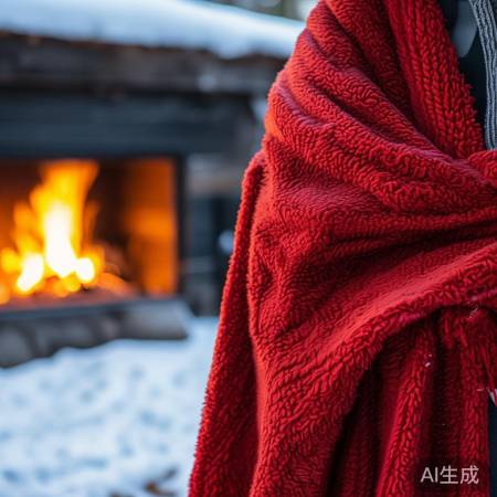 冬季暖心保暖披毯