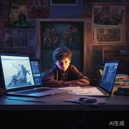 网络诱惑多，少年需自控