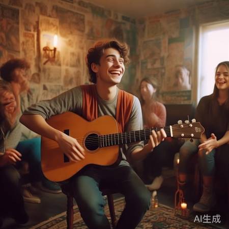 罗云熙吉他弹唱引欢呼