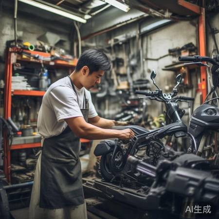 找专业维修店翻新电动车