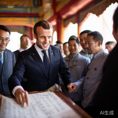 马克龙故宫体验中国文化