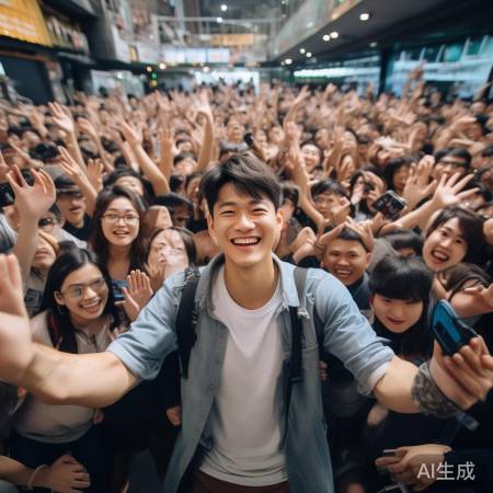 陈震粉丝热情互动