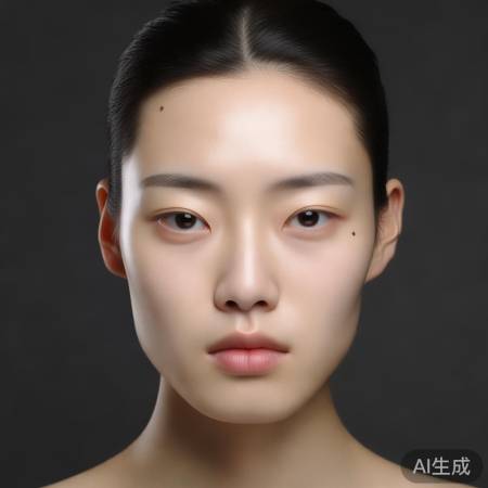 颅顶优势:额头饱满,立体高级