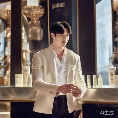 朱一龙代言雅诗兰黛，颜值气质完