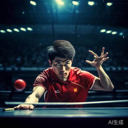 张本智和独特发球姿势