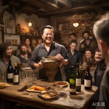 网友调侃酒仙风采