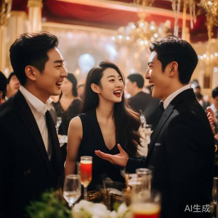 庆功宴亮点：黄景瑜与巨星合影