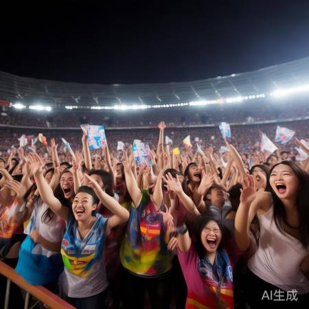 粉丝热情互动，场面疯狂