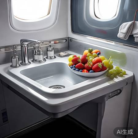 飞机洗手池水果趣