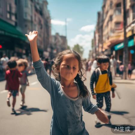 勇敢女孩，感动众人