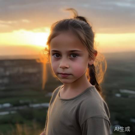 小女孩勇敢成长