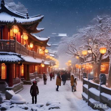 北京初雪浪漫瞬间